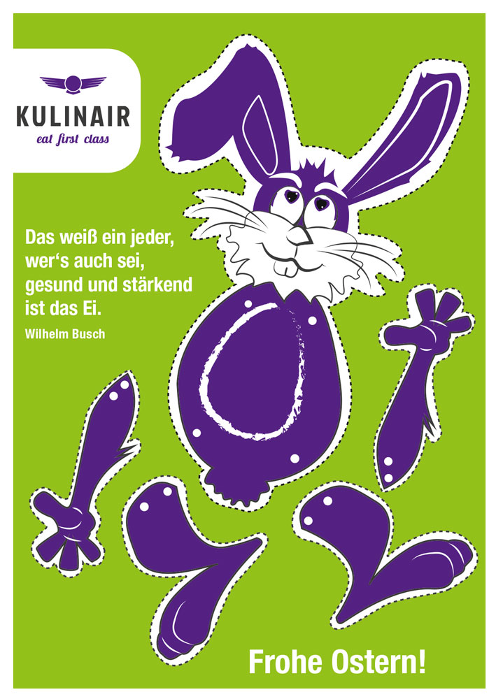 Kulinair Osterhase Hampelmann